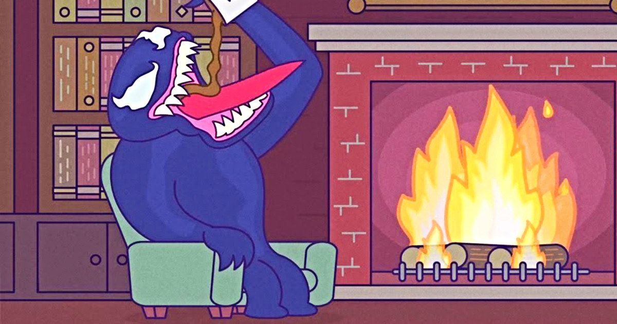 Official Venom Yule Log Video Brings 10 Hours of Christmas Bliss