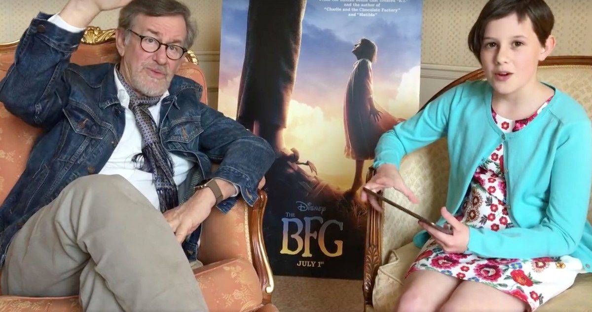 Watch BFG Star Ruby Barnhill Stump Spielberg on His Own Movies