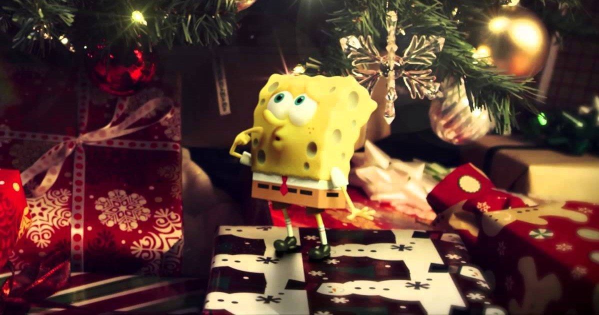 Spongebob Movie Christmas Video Wishes Happy Holidays