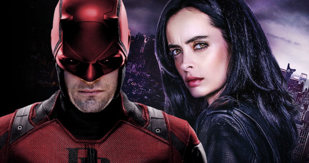 Daredevil and Jessica Jones Unite in New Defenders Set Photos