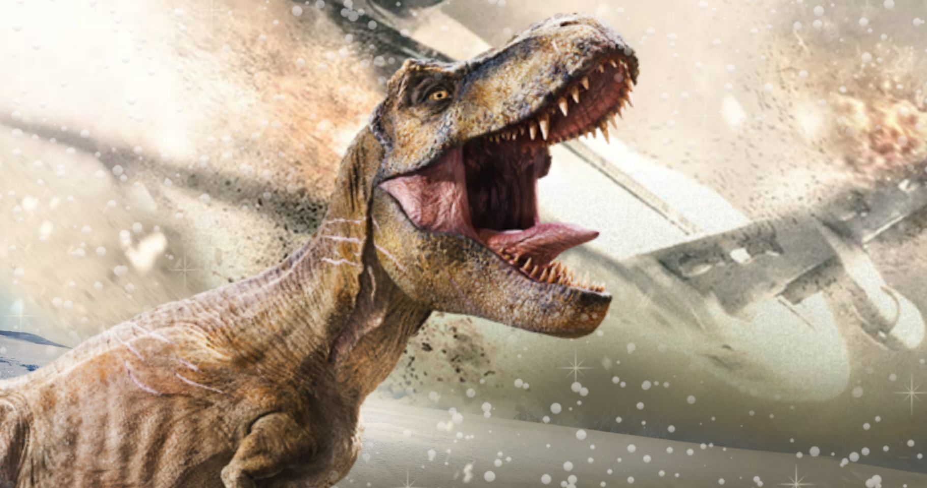 Jurassic World: Dominion Set Photos Tease a Snowy Plane Crash as Filming Resumes