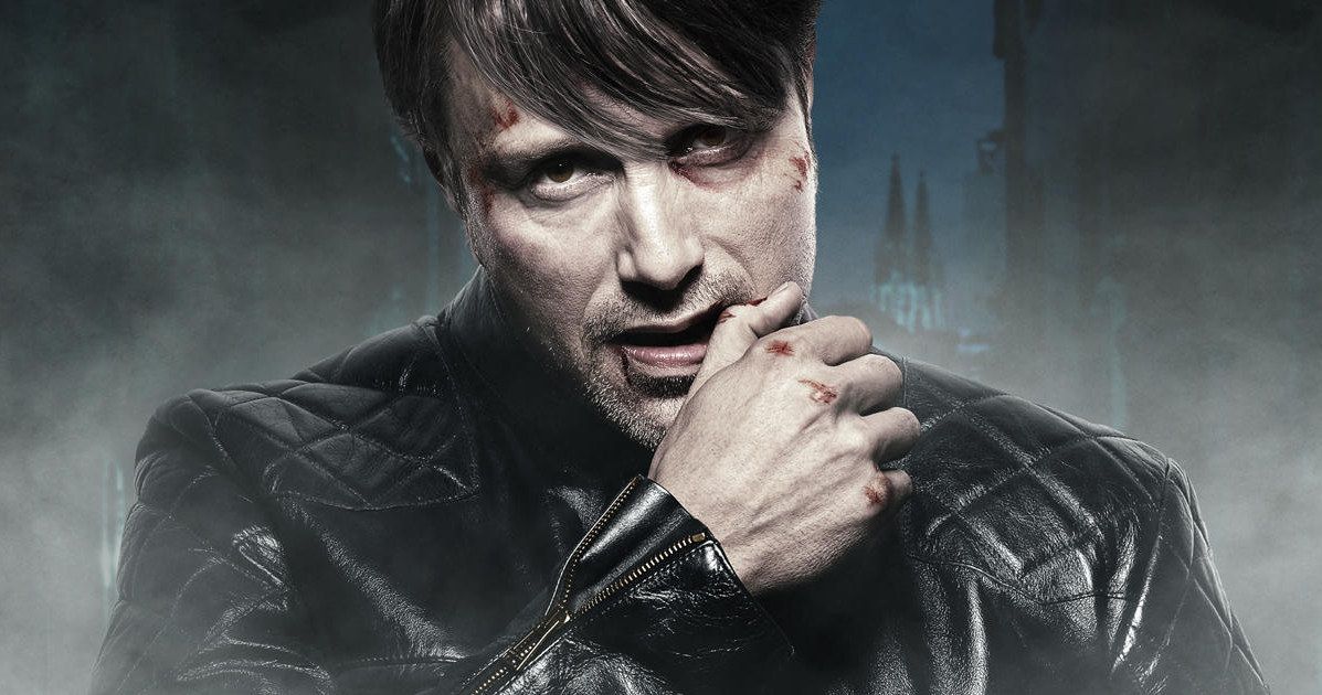 Mads Mikkelsen as a bloody Hannibal