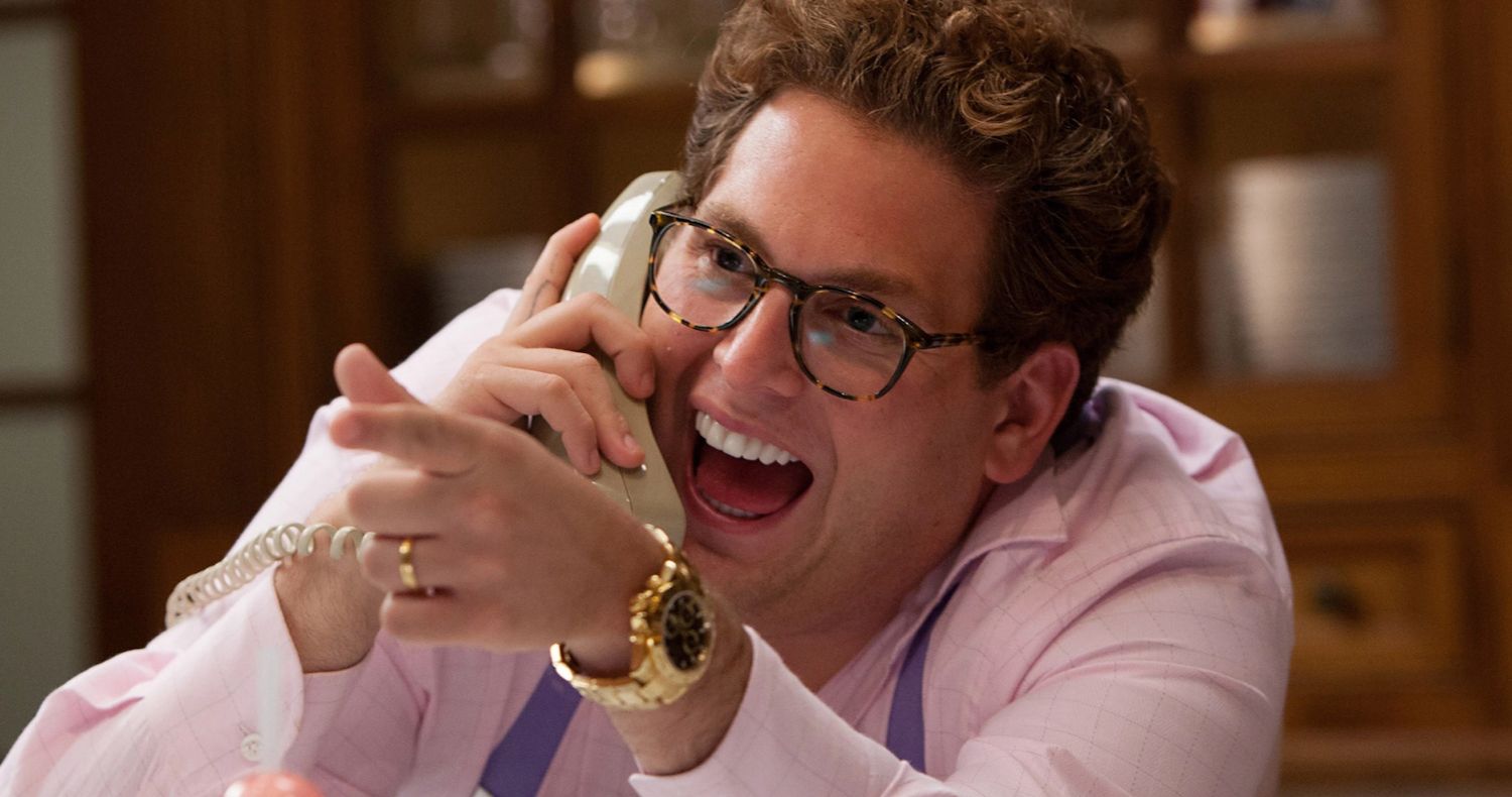 Jonah Hill answers the phone with a coked-up laugh