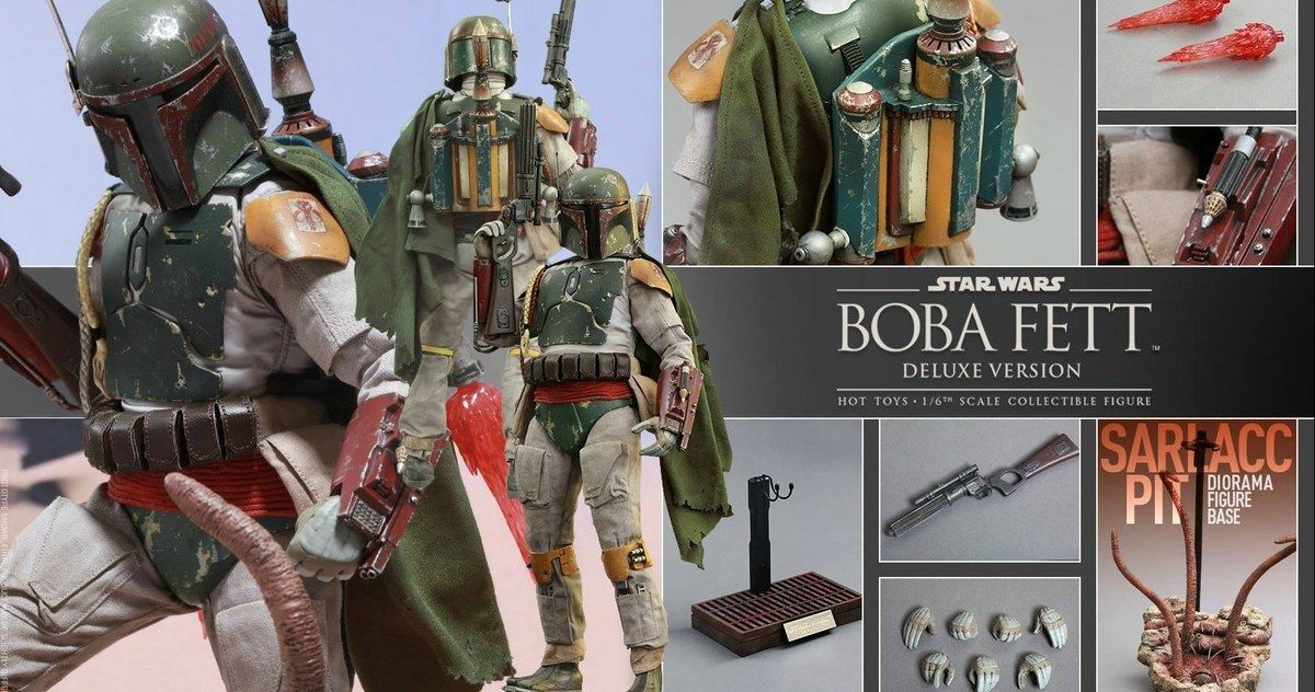 Star Wars Boba Fett Hot Toys Deluxe Figure Is Here