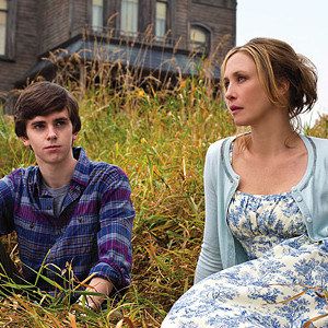 Bates Motel Photo with Vera Farmiga and Freddie Highmore as Norma and Norman Bates
