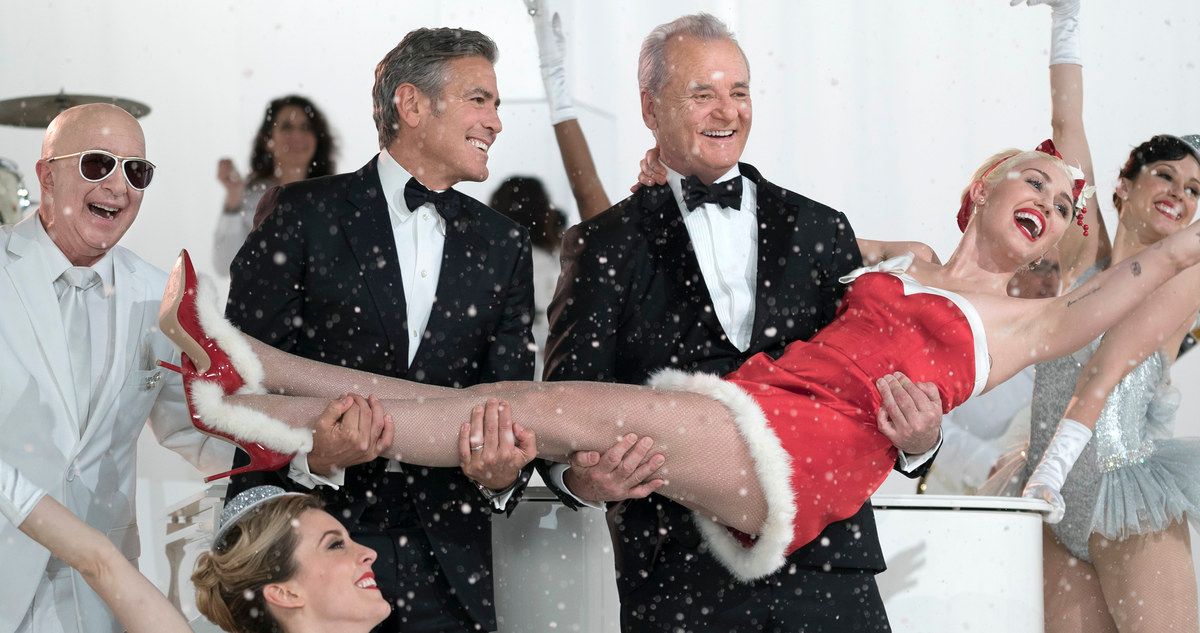 A Very Murray Christmas Trailer Parties with Miley Cyrus &amp; George Clooney