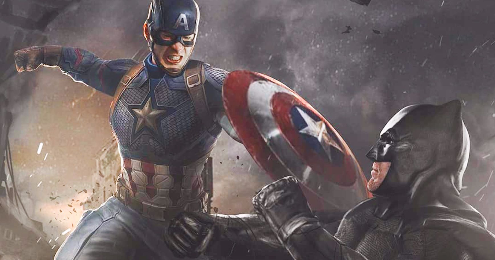 Captain America Vs. Batman in Thrilling Fan Art That Puts Marvel Slightly Above DC