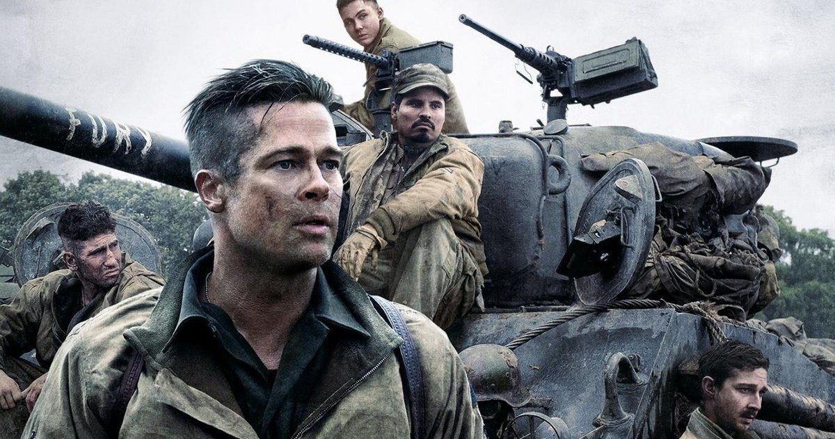 Fury Poster Promises War Won't End Quietly for Brad Pitt