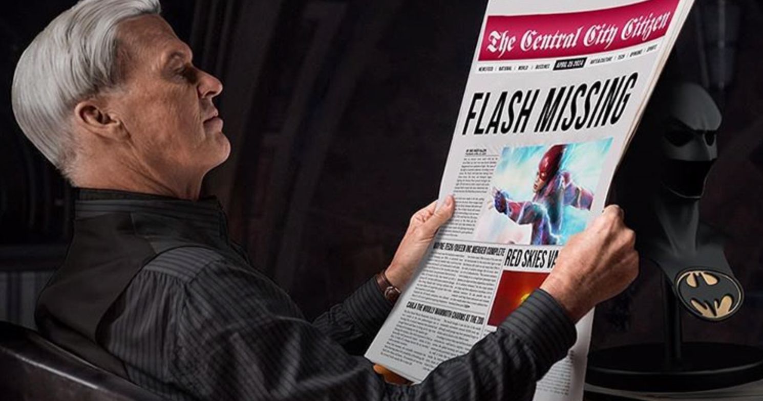 Michael Keaton Is Flashpoint Batman in BossLogic's The Flash Movie Art