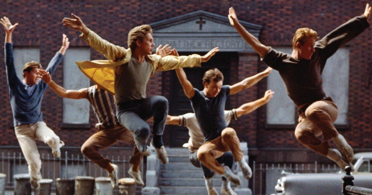 Original West Side Story cast dancing