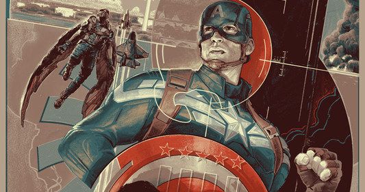 Captain America 2 Mondo Poster and Black Widow Banner