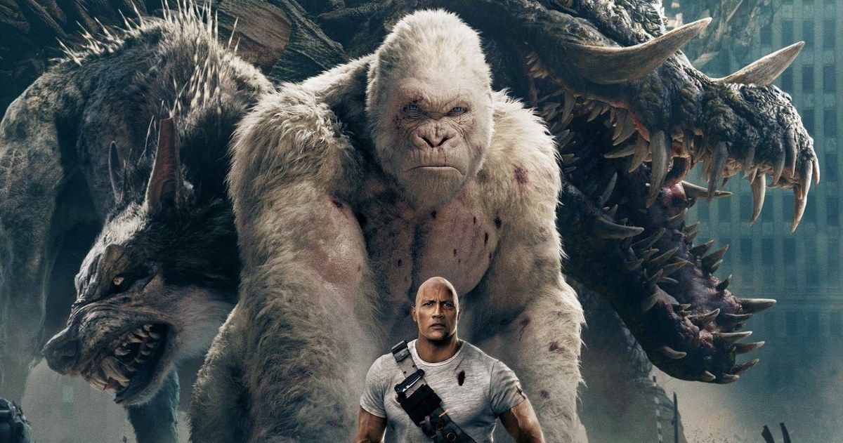 Rampage Gets Early Release Date, The Rock Shows Off New Posters