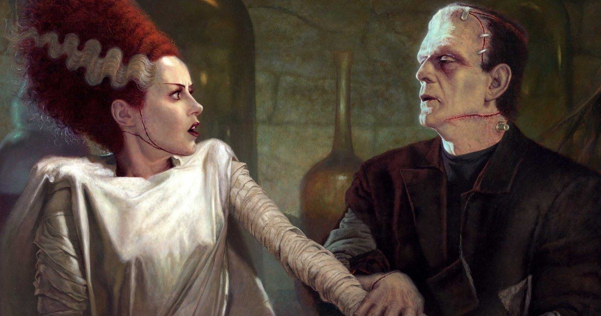 Elsa Lanchester and Boris Karloff in The Bride of Frankenstein