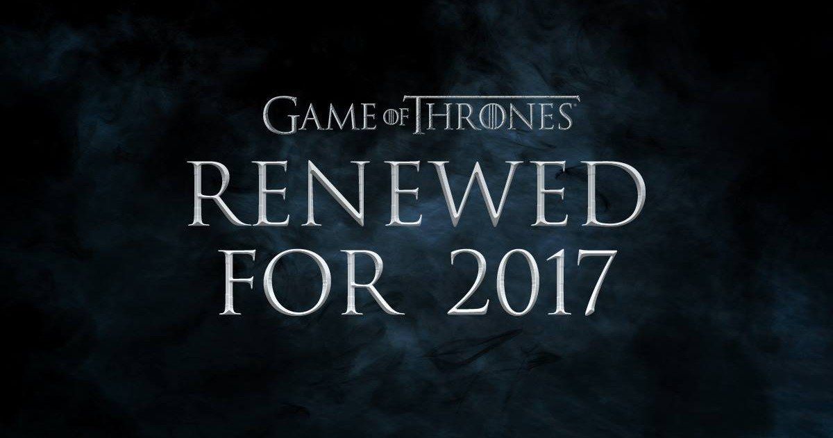 Game of Thrones Renewed for Season 7 on HBO