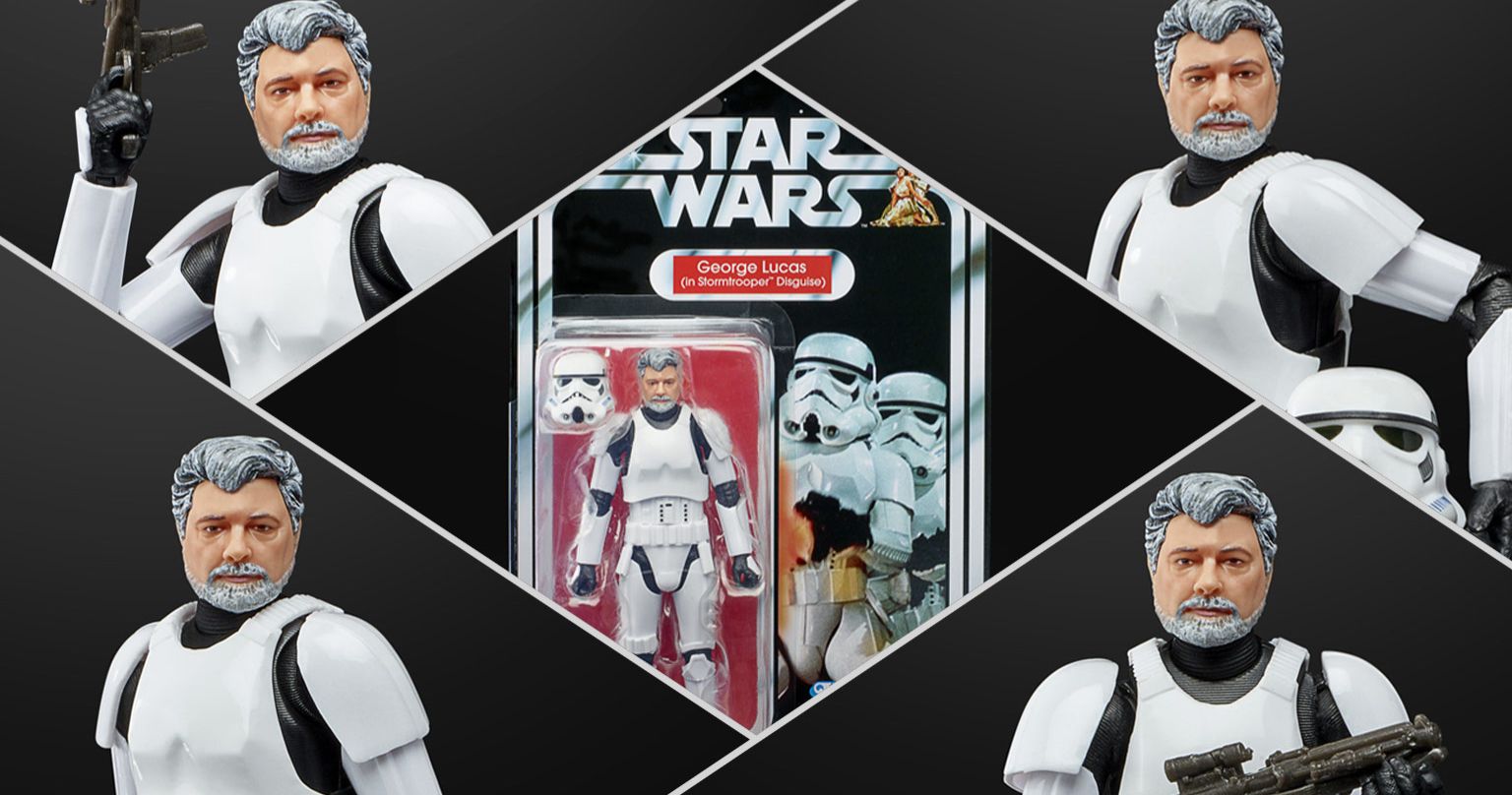 George Lucas Gets His Own Star Wars Stormtrooper Black Series Action Figure from Hasbro