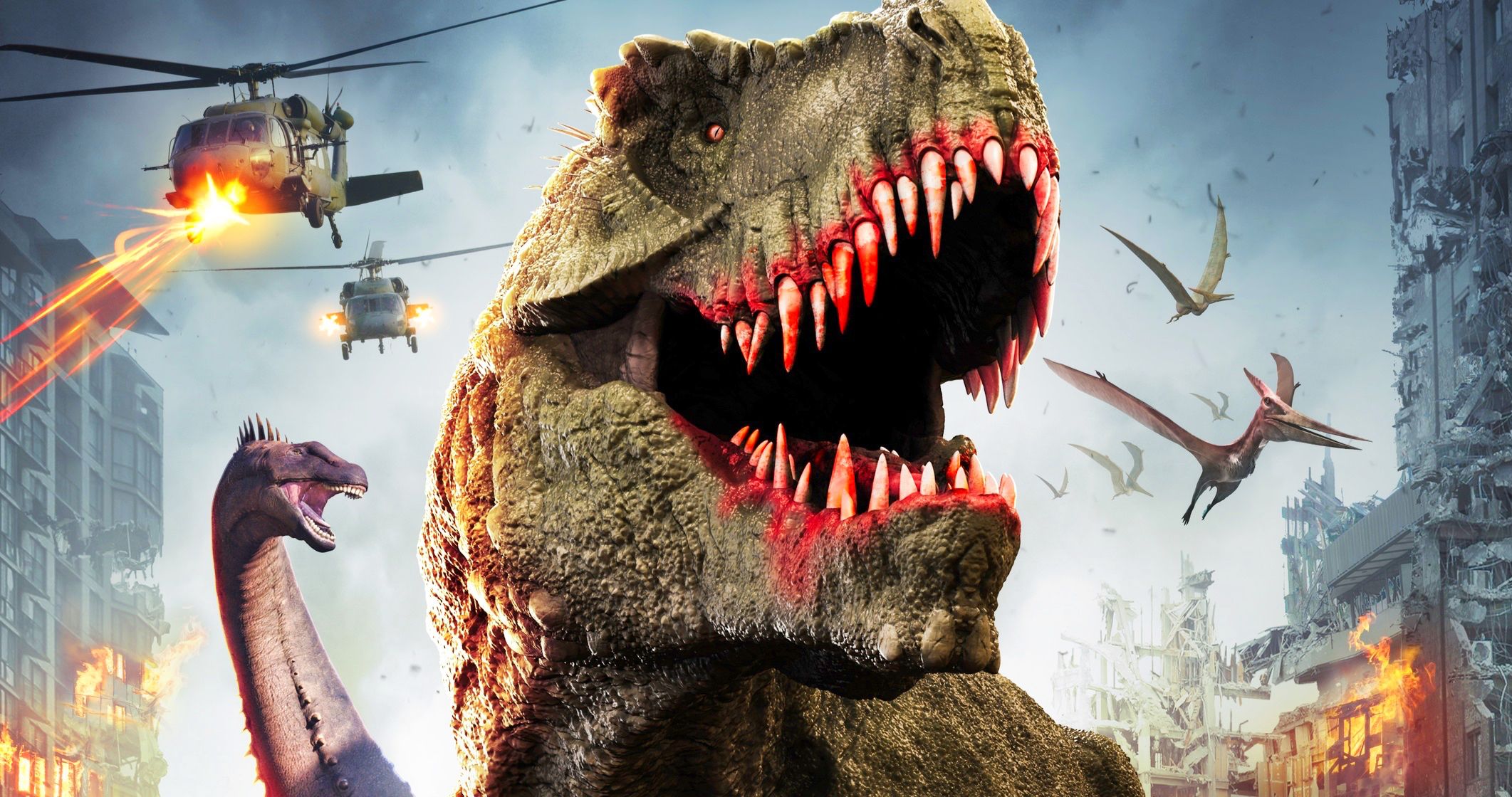 Jurassic Thunder Trailer Unleashes Dinosaur Carnage with a Weaponized T-Rex