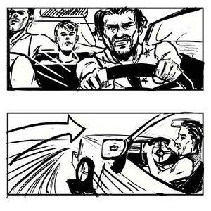 The Baytown Outlaws Car Chase Storyboards [Exclusive]