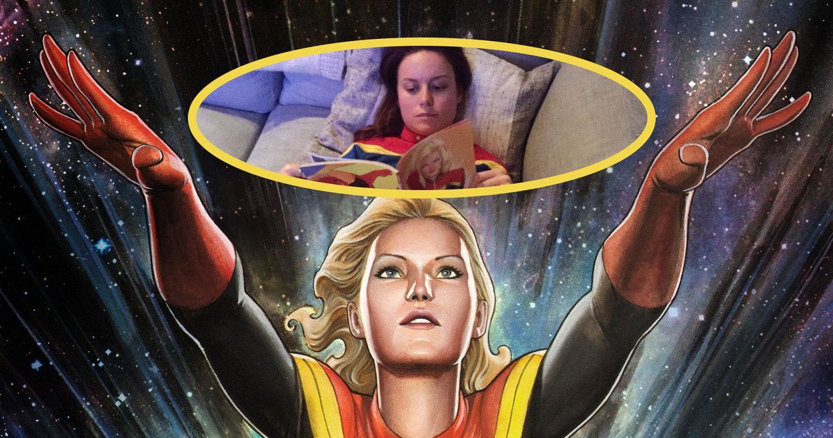 Brie Larson Caught Studying for Captain Marvel Role