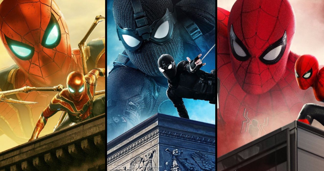 Spider-Man: Far From Home Banners Put Spidey's Multiple Costumes on Display