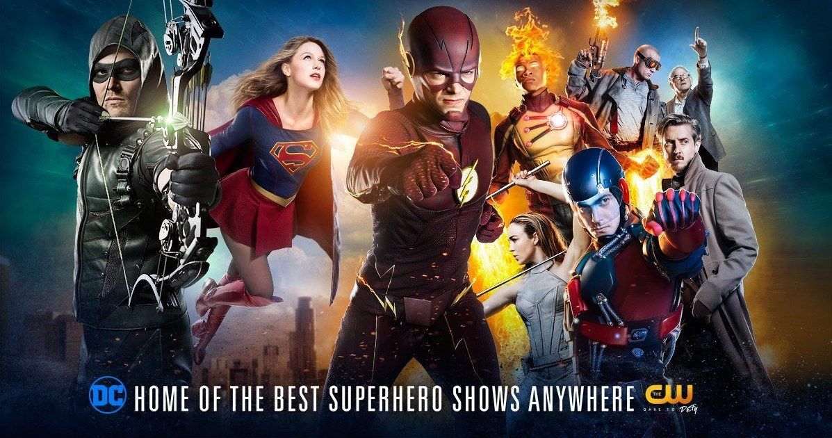 Arrow, Flash &amp; Supergirl Unite in New CW Superheroes Poster