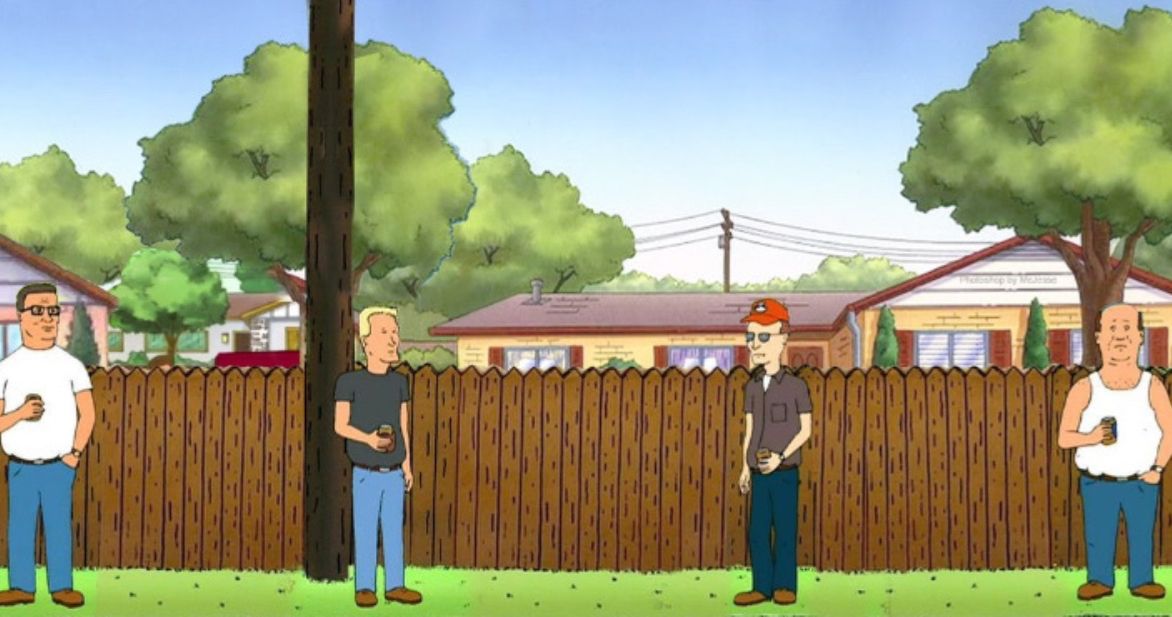 King of the Hill Characters Are Social Distancing in Meme Shared by Mike Judge
