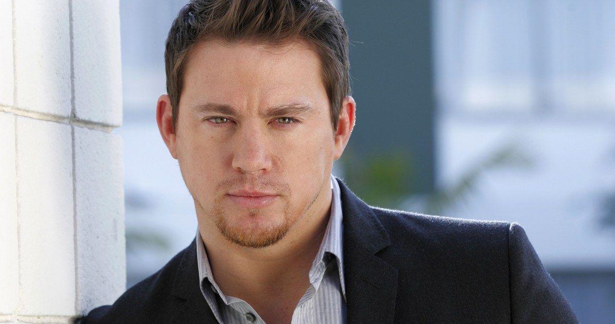 Channing Tatum Sets Up Two Kisses for Maddy at Sony