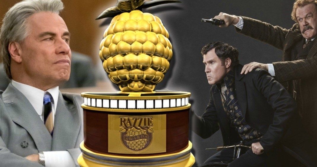Holmes &amp; Watson, Gotti Lead 2019 Razzie Awards Nominations