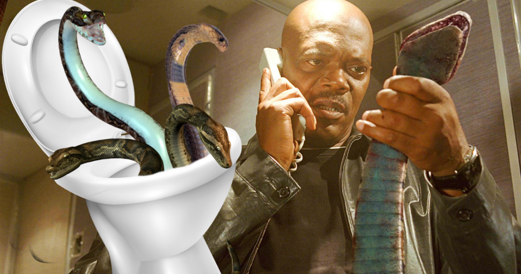 Unflushable Toilet Reveals Real-Life Snake Nightmare, Someone Call Samuel L. Jackson