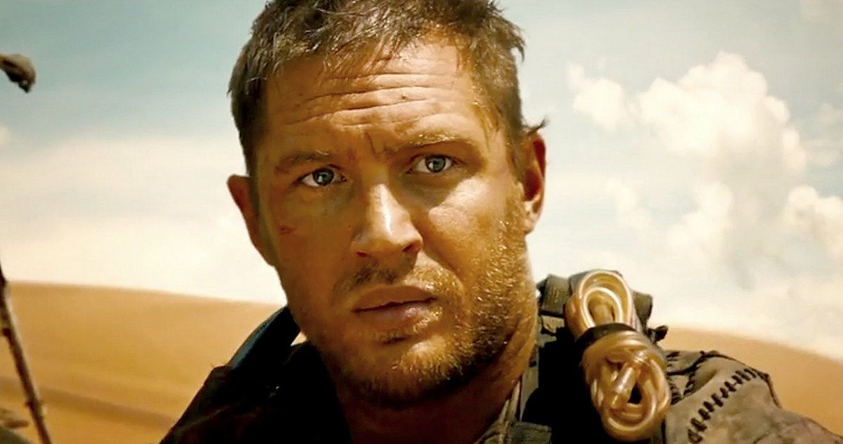 Tom Hardy looking dusty in the desert in Mad Max Fury Road