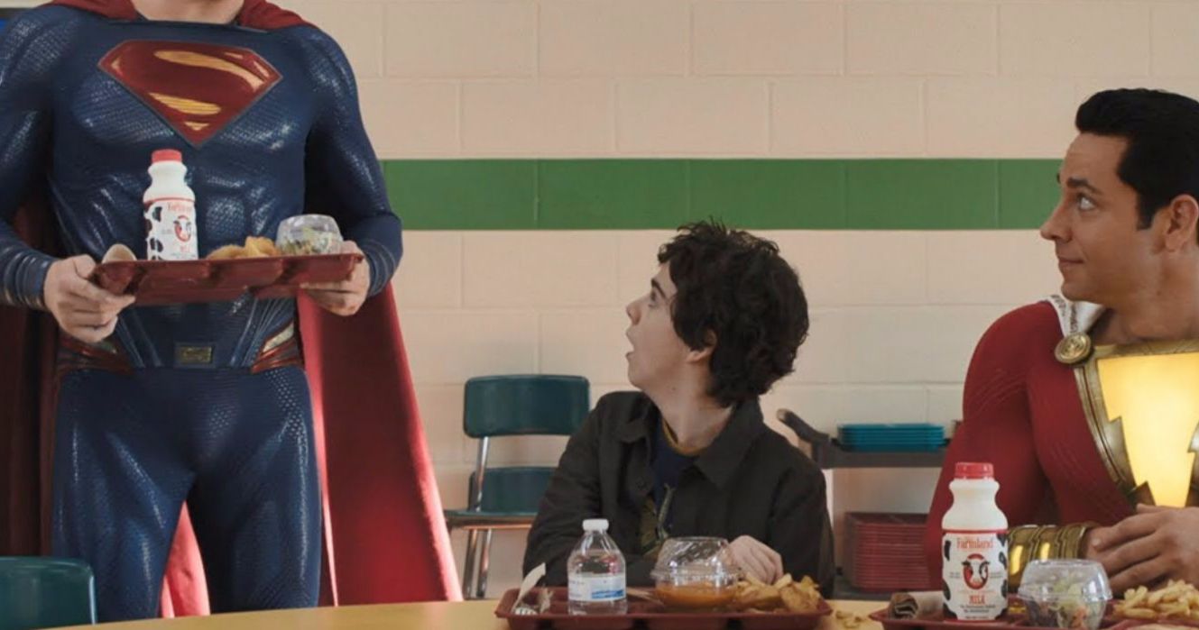 Shazam Director Jokingly Adds Henry Cavill to Superman Cameo Scene