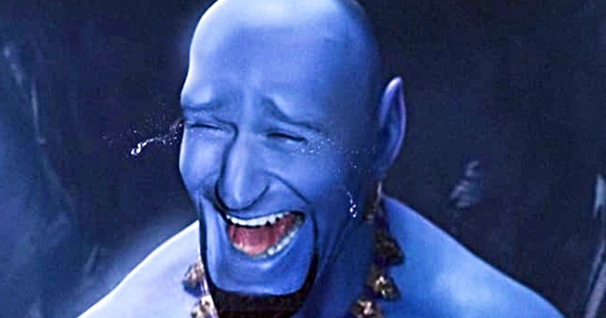 Robin Williams Becomes Live-Action Blue Genie in Aladdin Fan Art