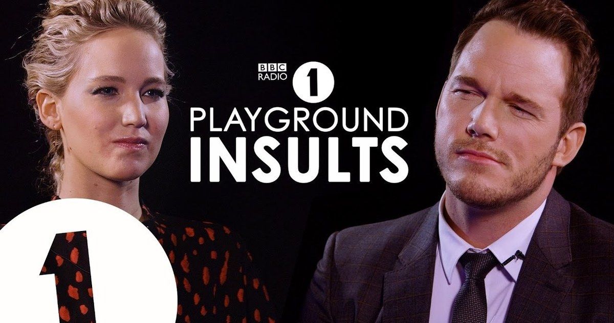 Jennifer Lawrence &amp; Chris Pratt Spit Insults at Each Other in Hilarious Video