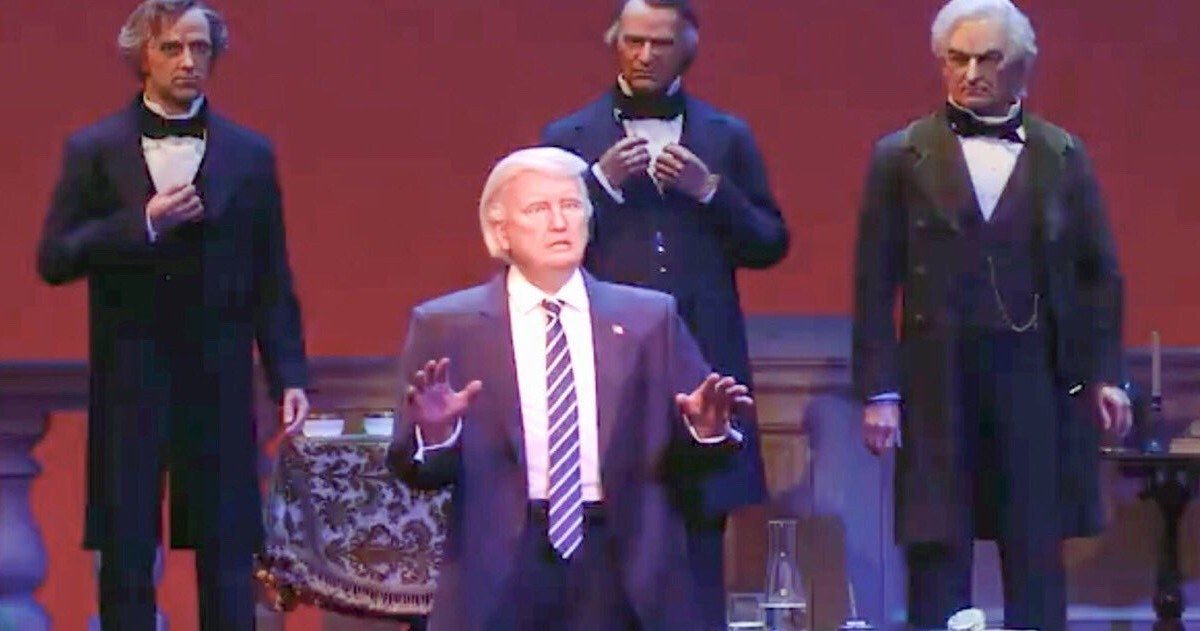 Trump's Hall of Presidents Debut Has Disney Fans Freaking Out