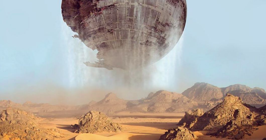 Death Star Rises from the Sands of Jakku in Crazy Unused Force Awakens Concept Art
