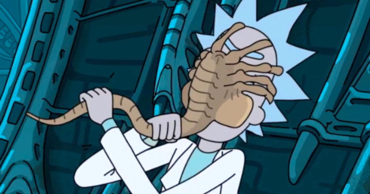 Rick and Morty Vs. Facehugger in Alien: Covenant Video