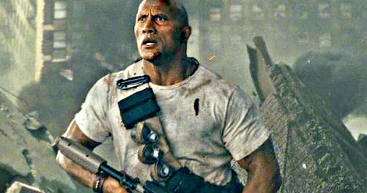 The Rock Survives a Big Monster Battle in Latest Rampage Photos
