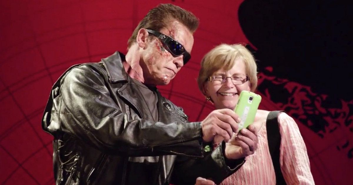 Arnold Schwarzenegger Pranks Fans as Wax Terminator