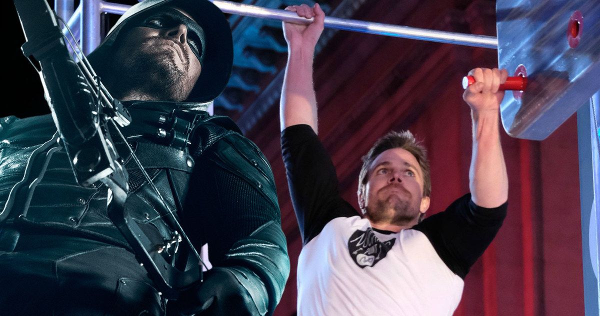Watch Arrow Star Stephen Amell Conquer the American Ninja Warrior Course