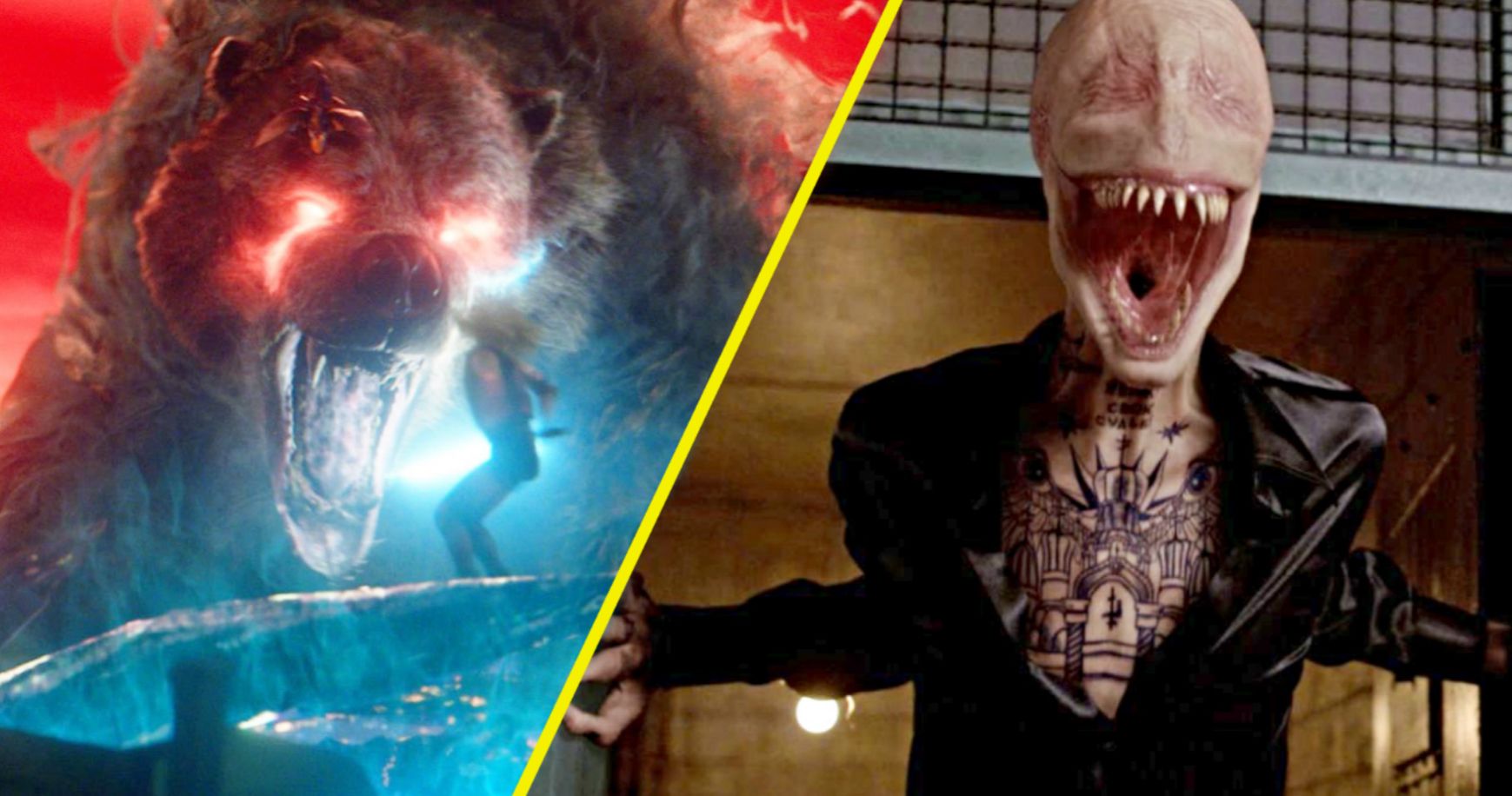 Scary The New Mutants Images Reveal Magik Vs. Demon Bear Fight and the Smiley Men
