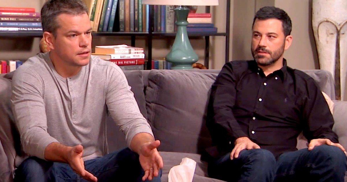 Watch Matt Damon &amp; Jimmy Kimmel Settle Their Feud in Couples Therapy