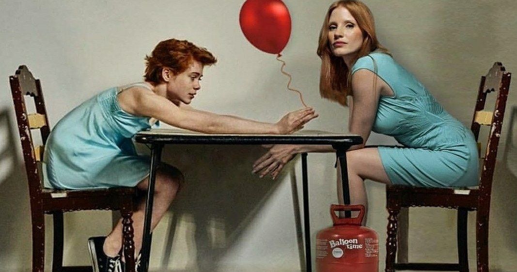 Awesome IT 2 Fan-Made Promo Passes Jessica Chastain the Red Balloon