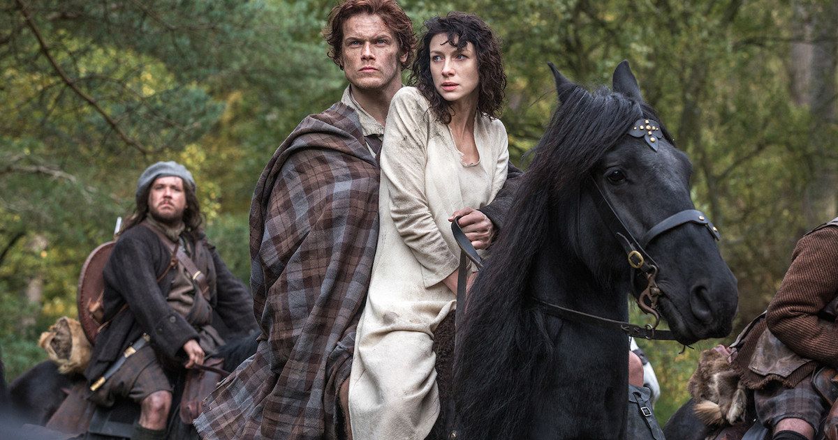 Outlander Interview with Sam Heughan and Caitriona Balfe | EXCLUSIVE