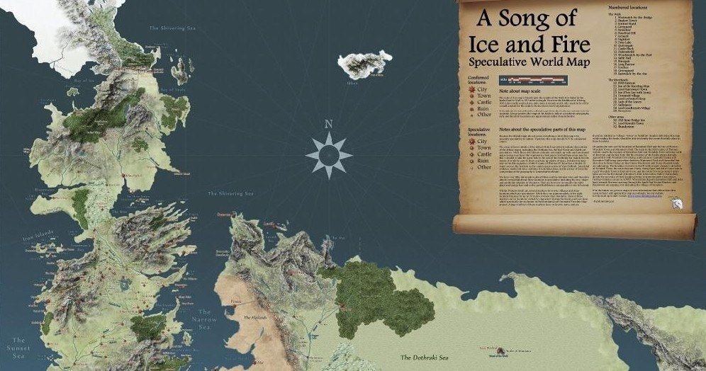 Interactive Game of Thrones Map with Spoilers Control