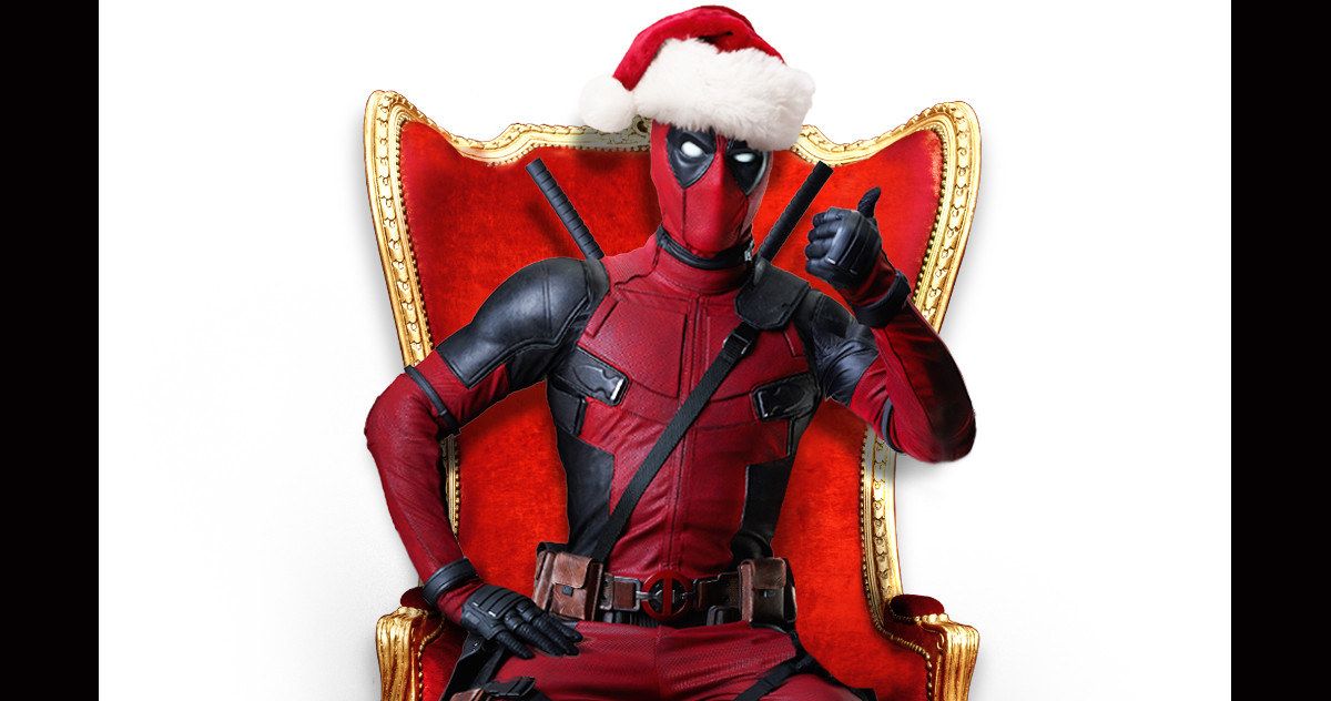 Deadpool Poster Invites You to Sit on Santa's Lap