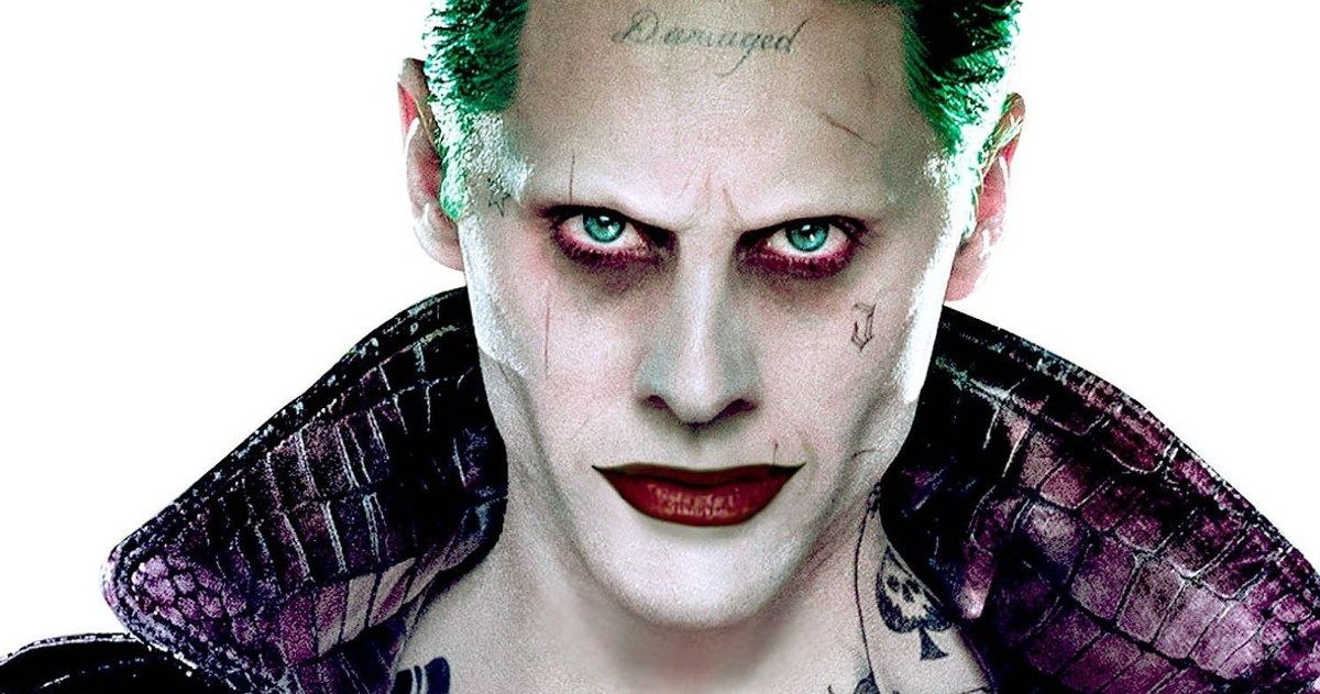 1. Joker's "Damaged" tattoo in Suicide Squad - wide 2