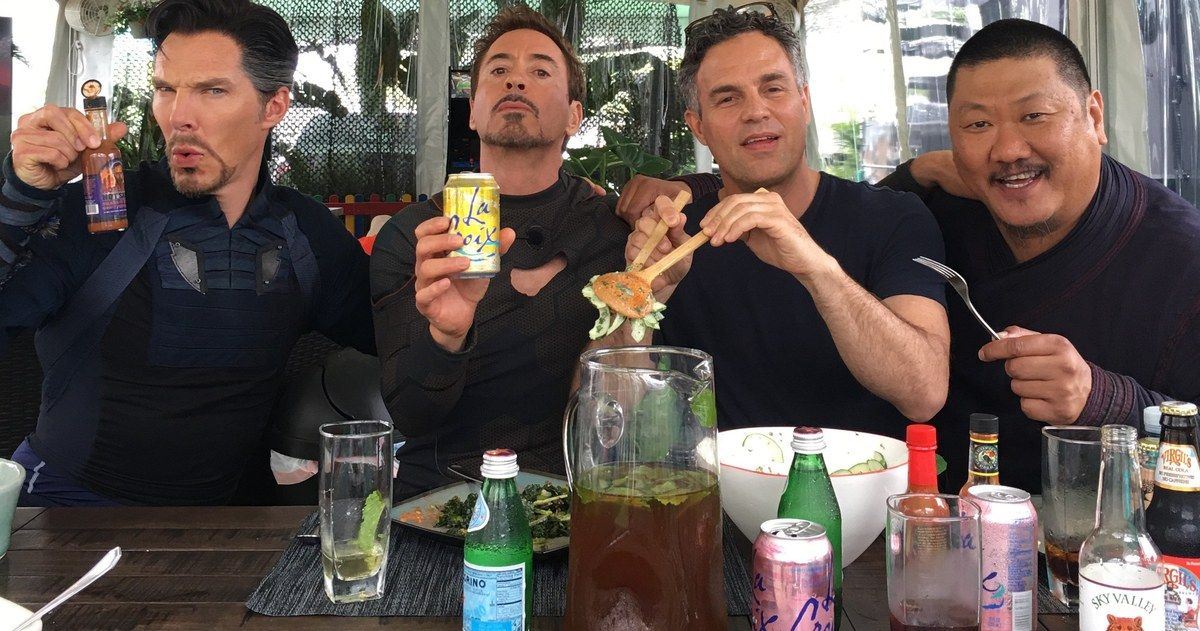 Avengers: Infinity War Set Photo Unites the Illuminati for Lunch