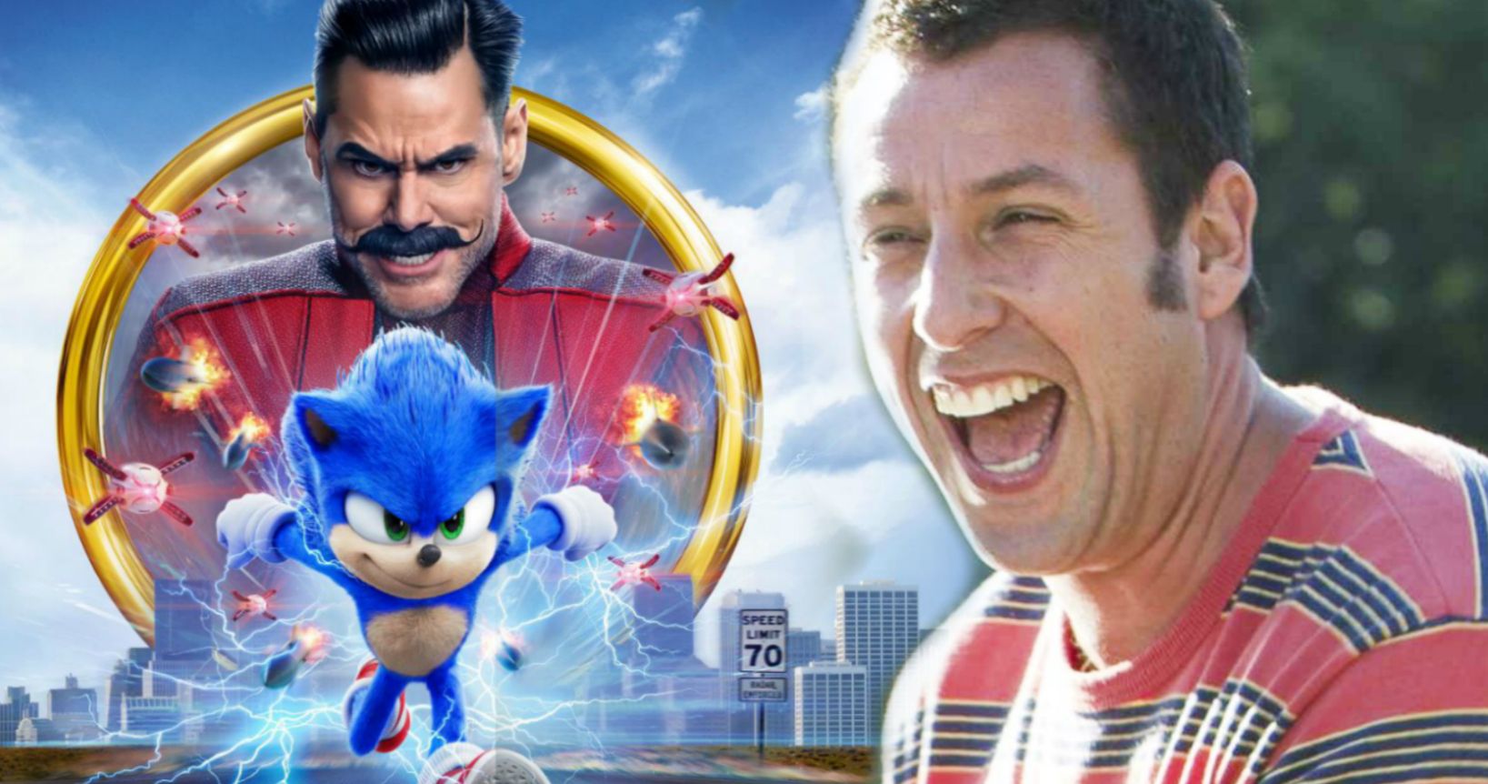 Adam Sandler Loved Jim Carrey in Sonic So Much, He Called from the Theater to Tell Him