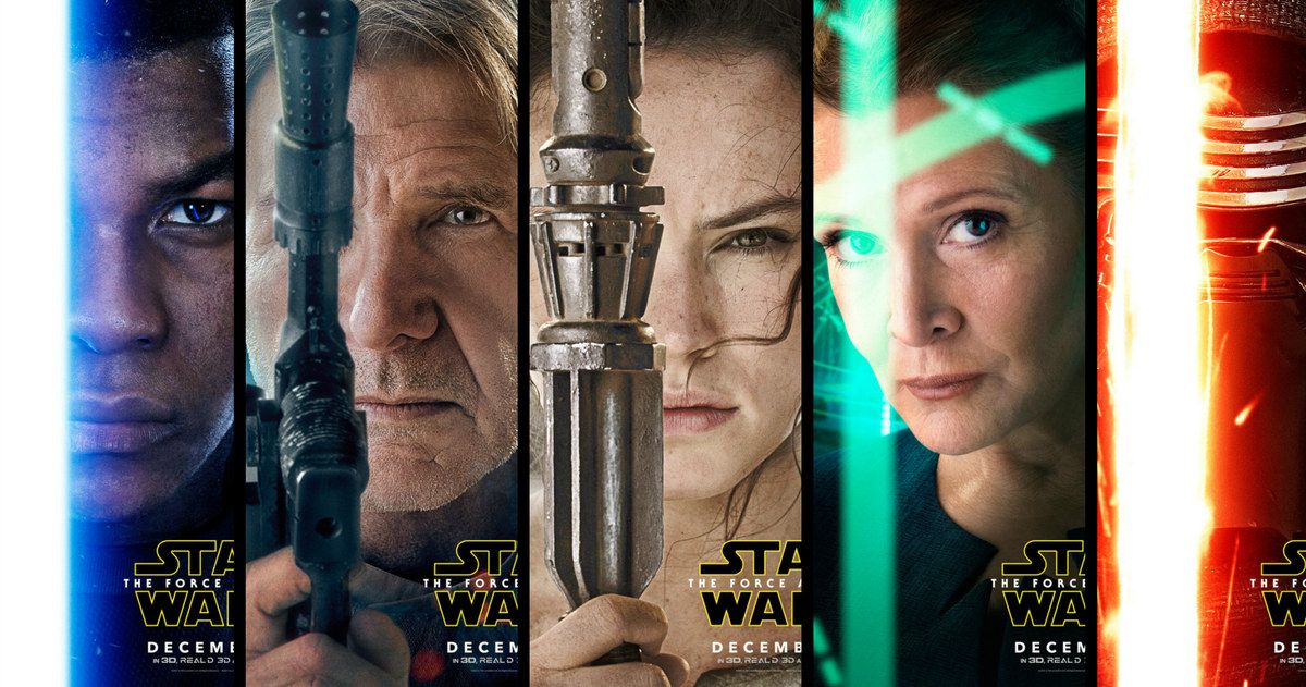 Star Wars 7 Character Posters with Han, Leia, Rey, Finn &amp; Kylo Ren