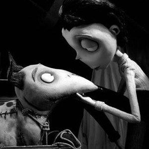 Two Frankenweenie Photos Featuring Victor and Sparky