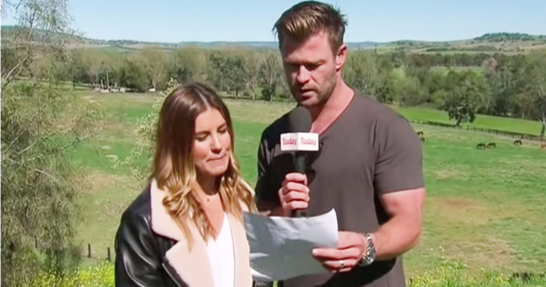 Watch Chris Hemsworth Shock Australian News Anchors with Surprise Weather Report
